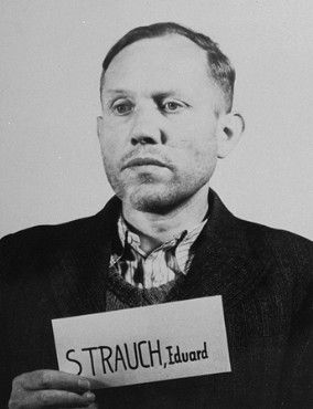 Defendant Eduard Strauch at the Einsatzgruppen Trial